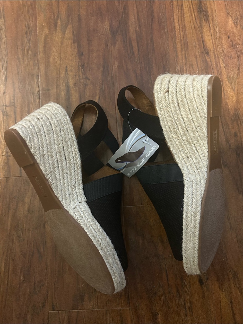 Sonoma Black Espadrille Wedge Sandals Women’s Size 10 NWT Perfect For Summer - Picture 7 of 7